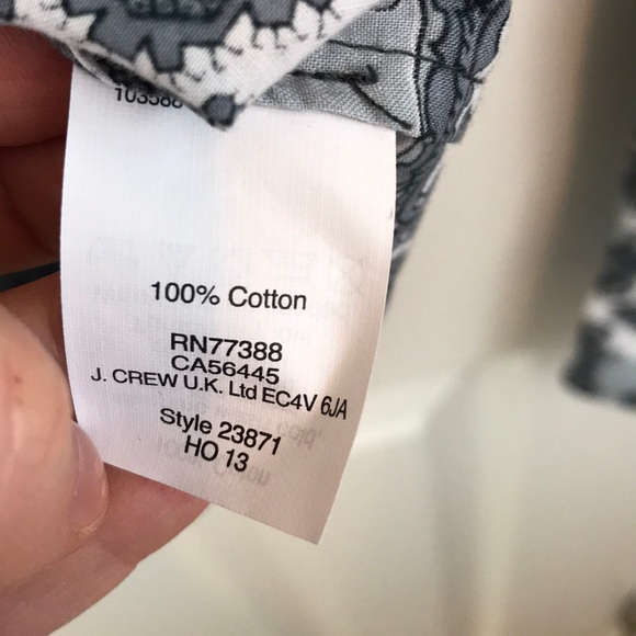J Crew Factory Button Down Up Shirt Size XS - Picture 6 of 7